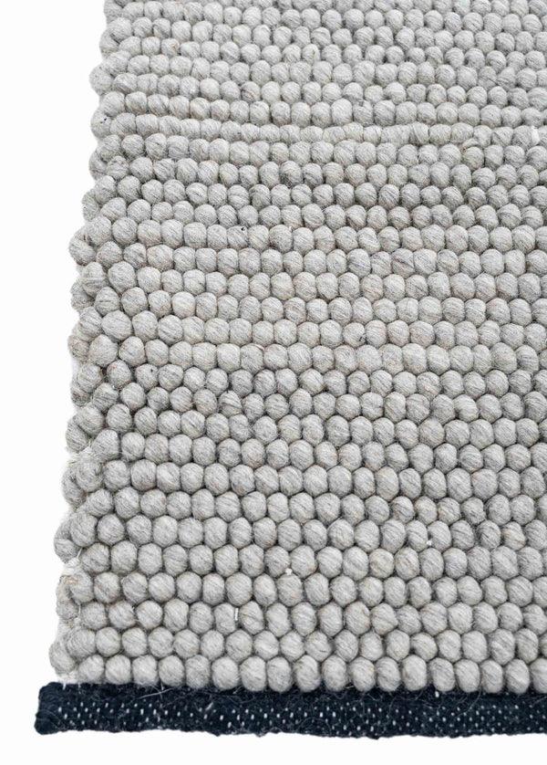 Pebble & Braid - Charcoal Runner for Bedroom/Living Area/Home with Anti Slip Backing - WoodenTwist