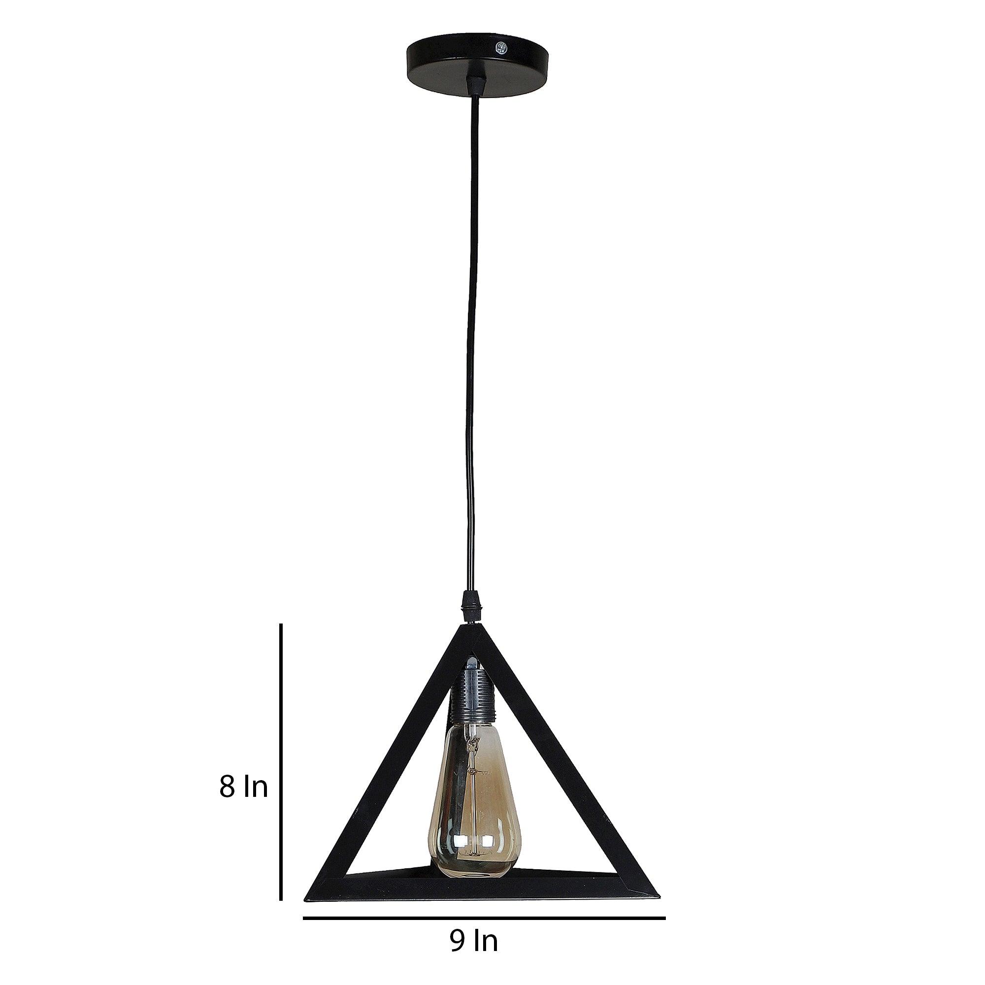 Black Iron Hanging Light - WoodenTwist