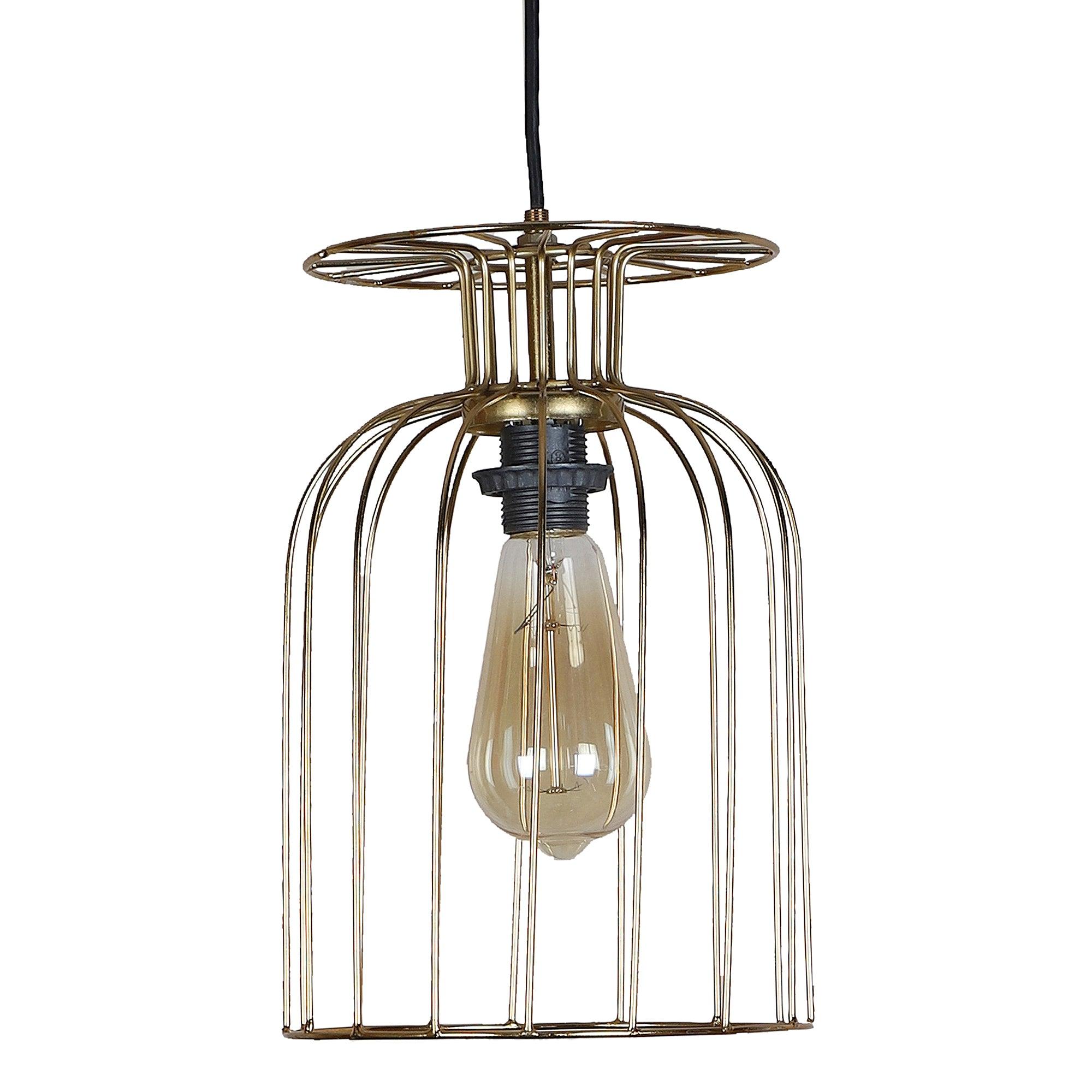 Gold Iron Hanging Lights - WoodenTwist