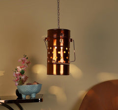 Rose Gold Iron Hanging Lights - WoodenTwist