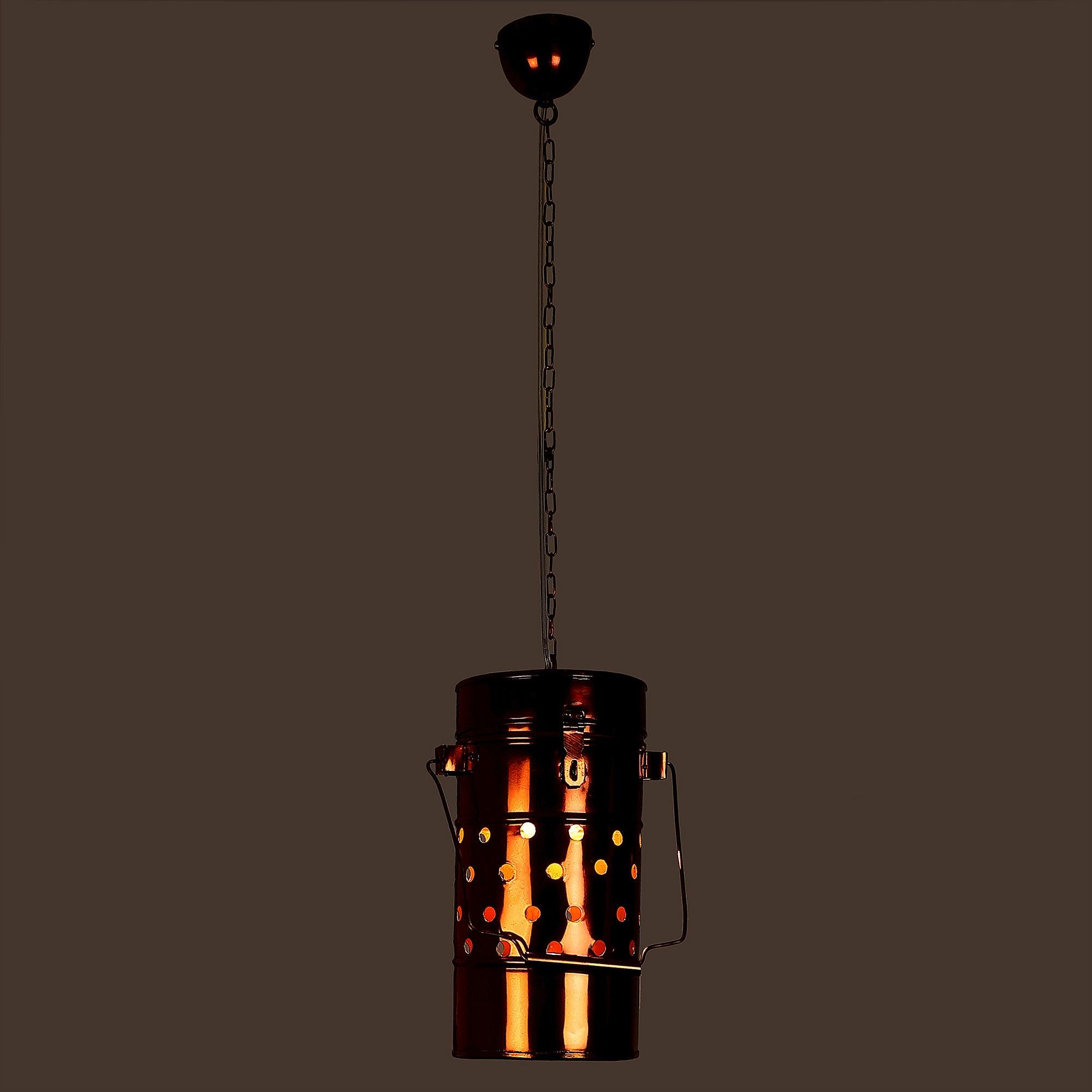 Rose Gold Iron Hanging Lights - WoodenTwist