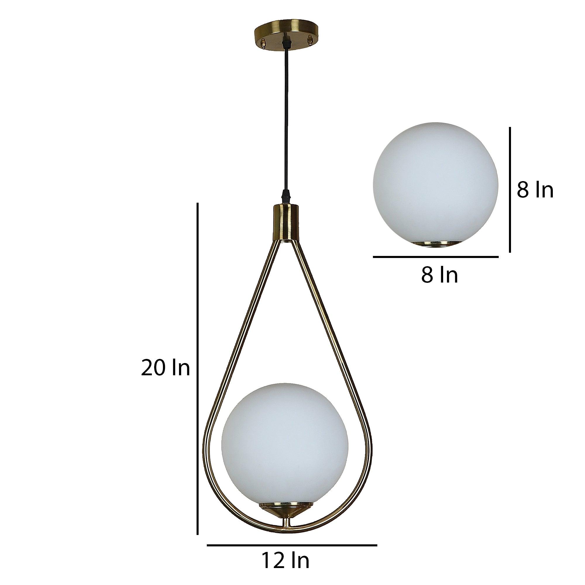 Stylish & Classy Gold Iron Hanging Lights - WoodenTwist