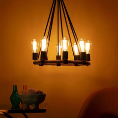 Stylish & Classy Black Iron Chandeliers - WoodenTwist