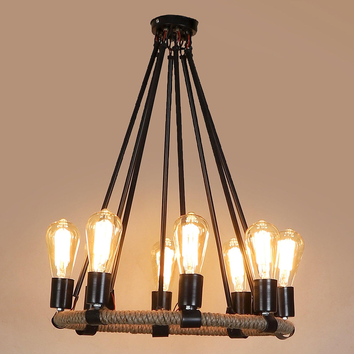 Stylish & Classy Black Iron Chandeliers - WoodenTwist