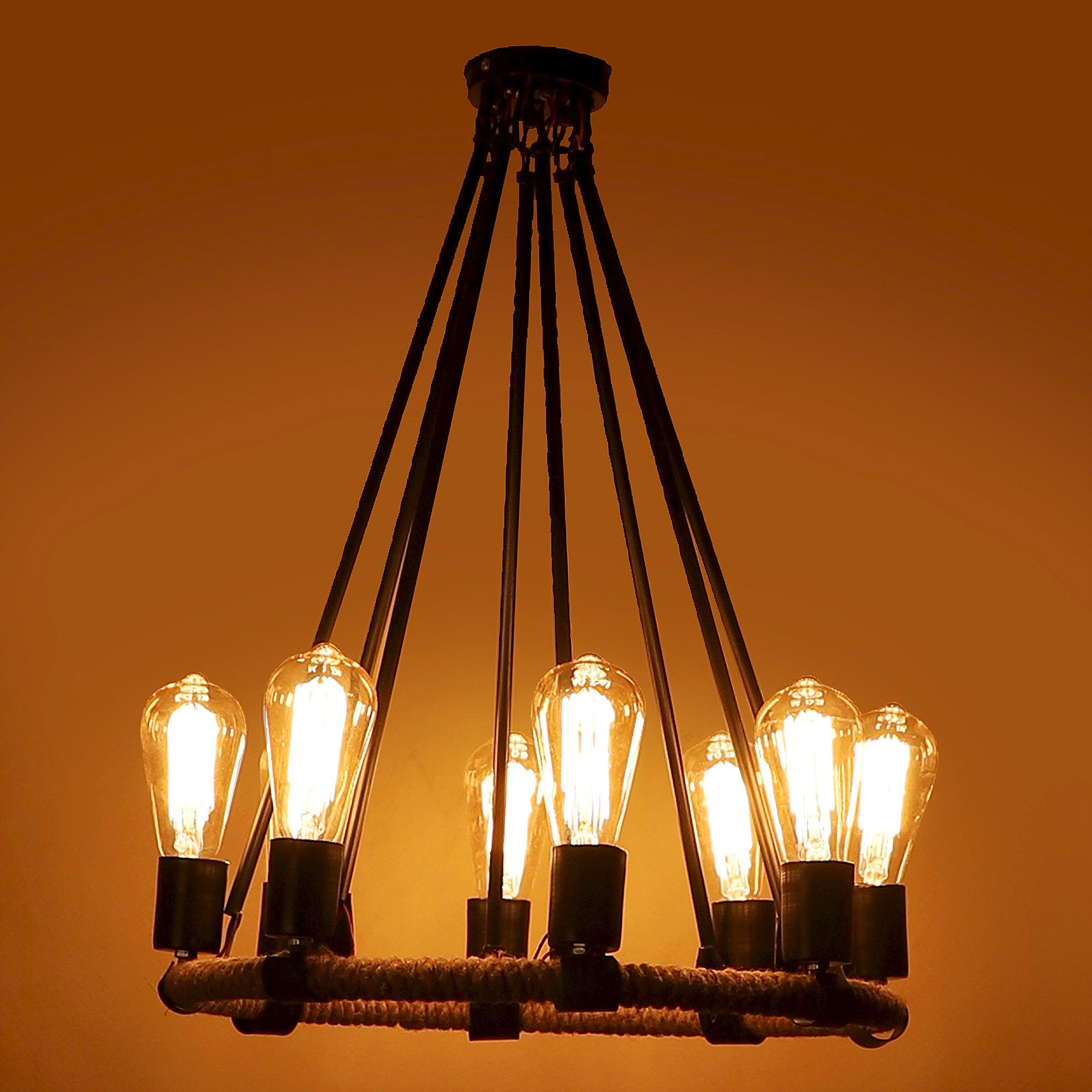 Stylish & Classy Black Iron Chandeliers - WoodenTwist