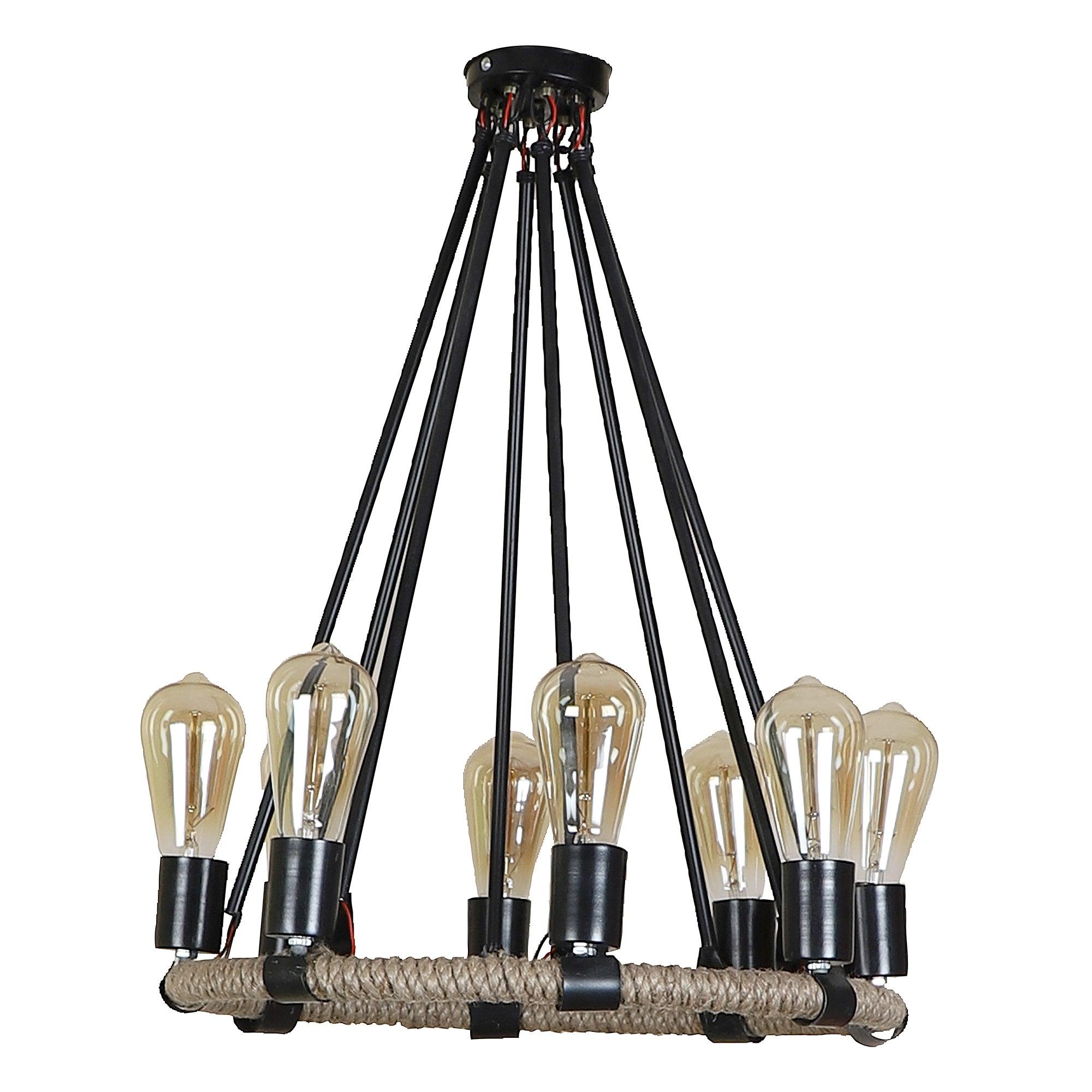 Stylish & Classy Black Iron Chandeliers - WoodenTwist