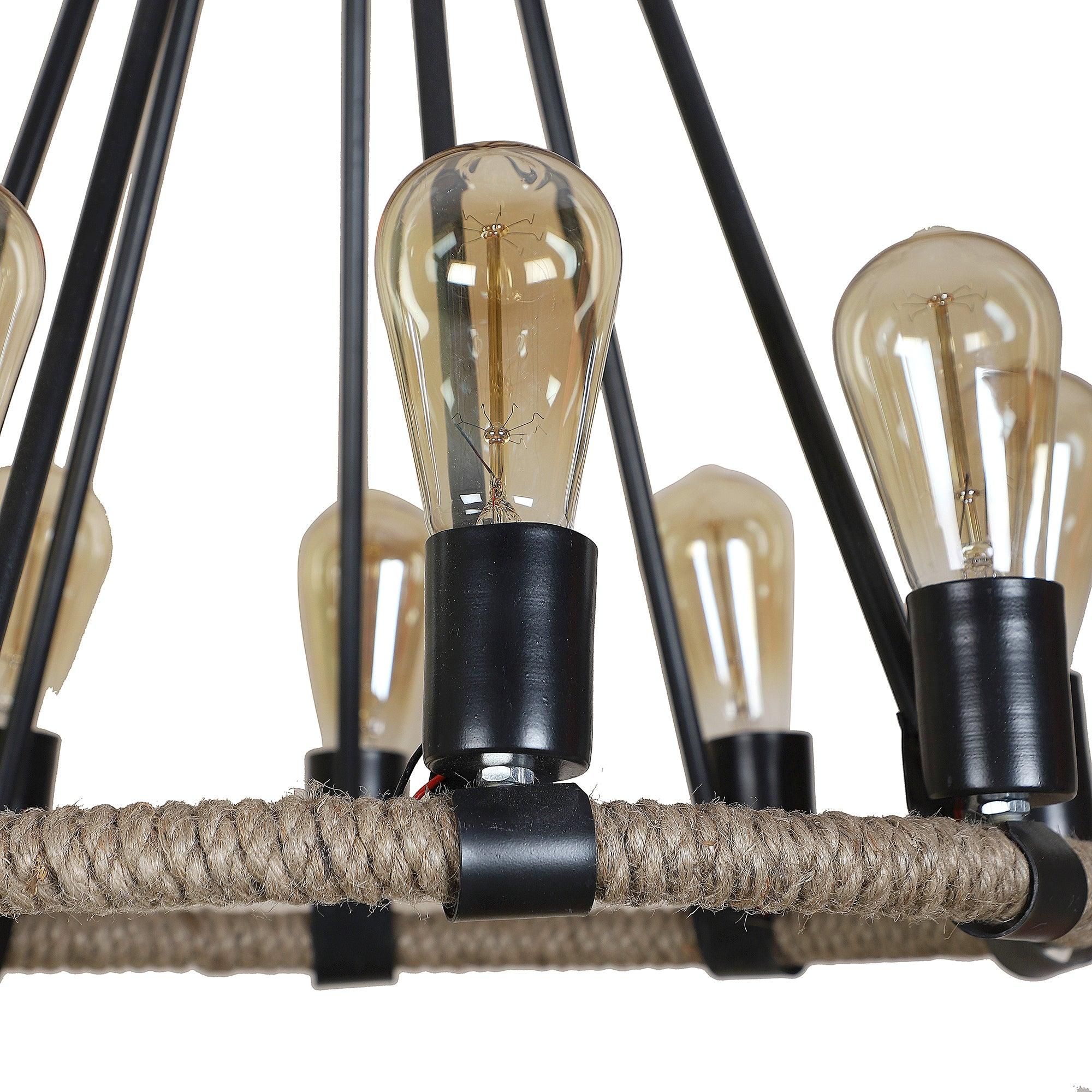 Stylish & Classy Black Iron Chandeliers - WoodenTwist