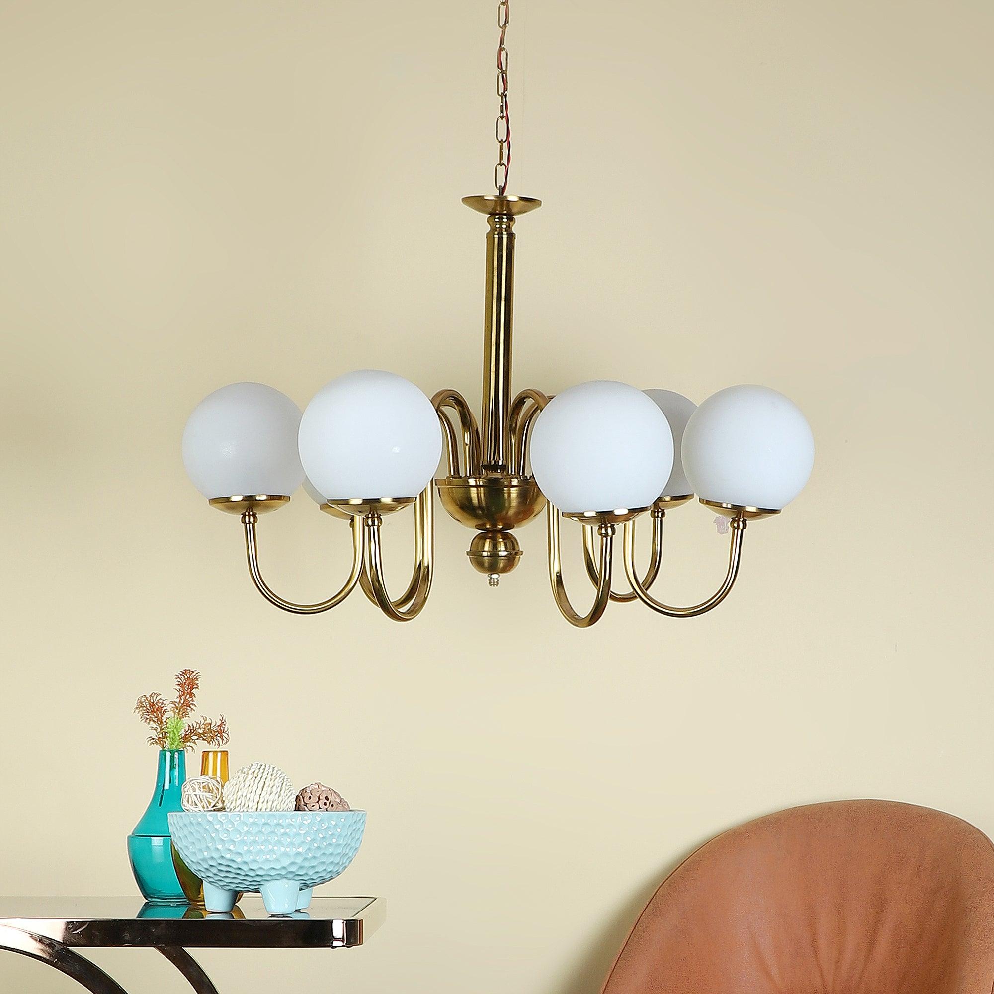 Gold Iron Chandeliers - WoodenTwist