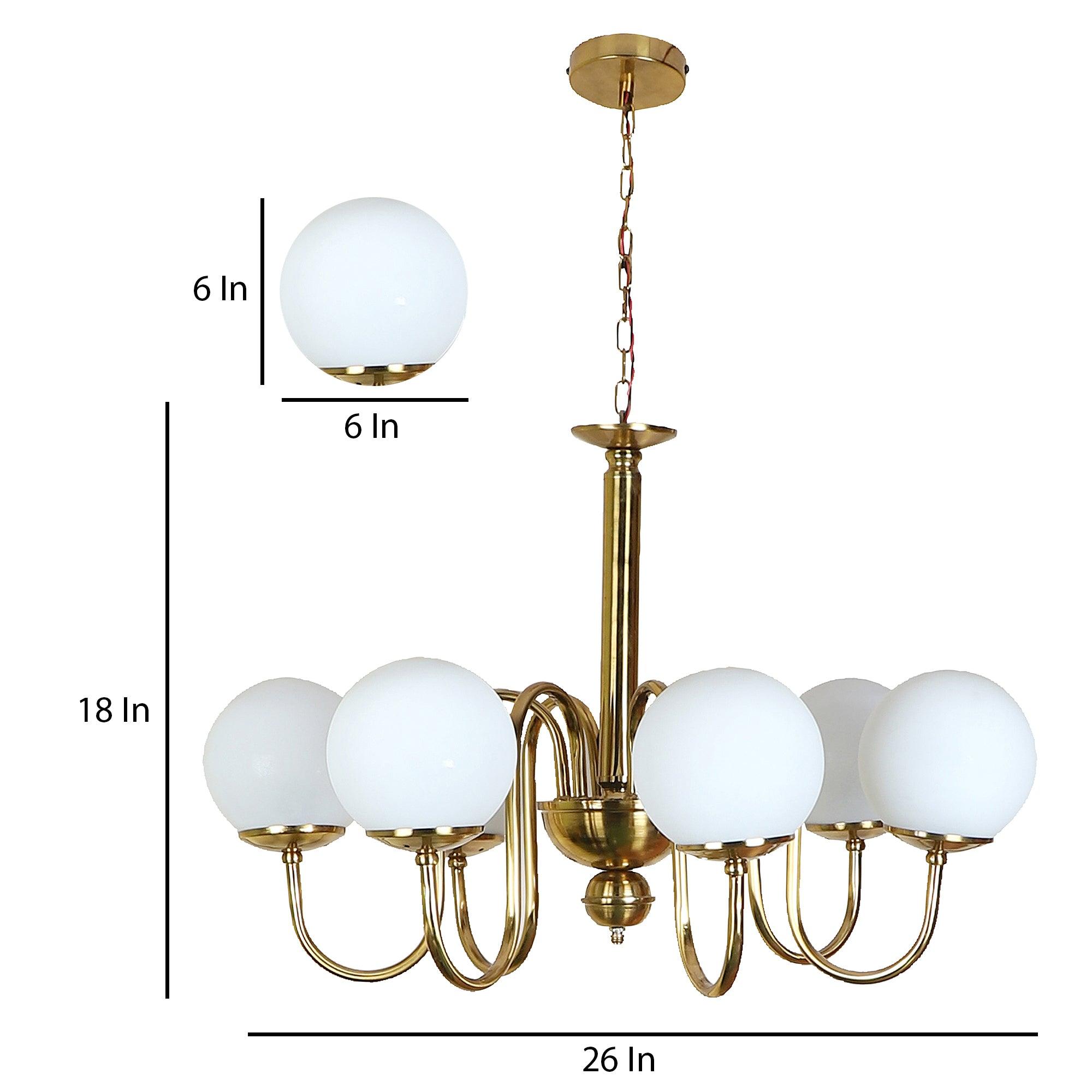 Gold Iron Chandeliers - WoodenTwist