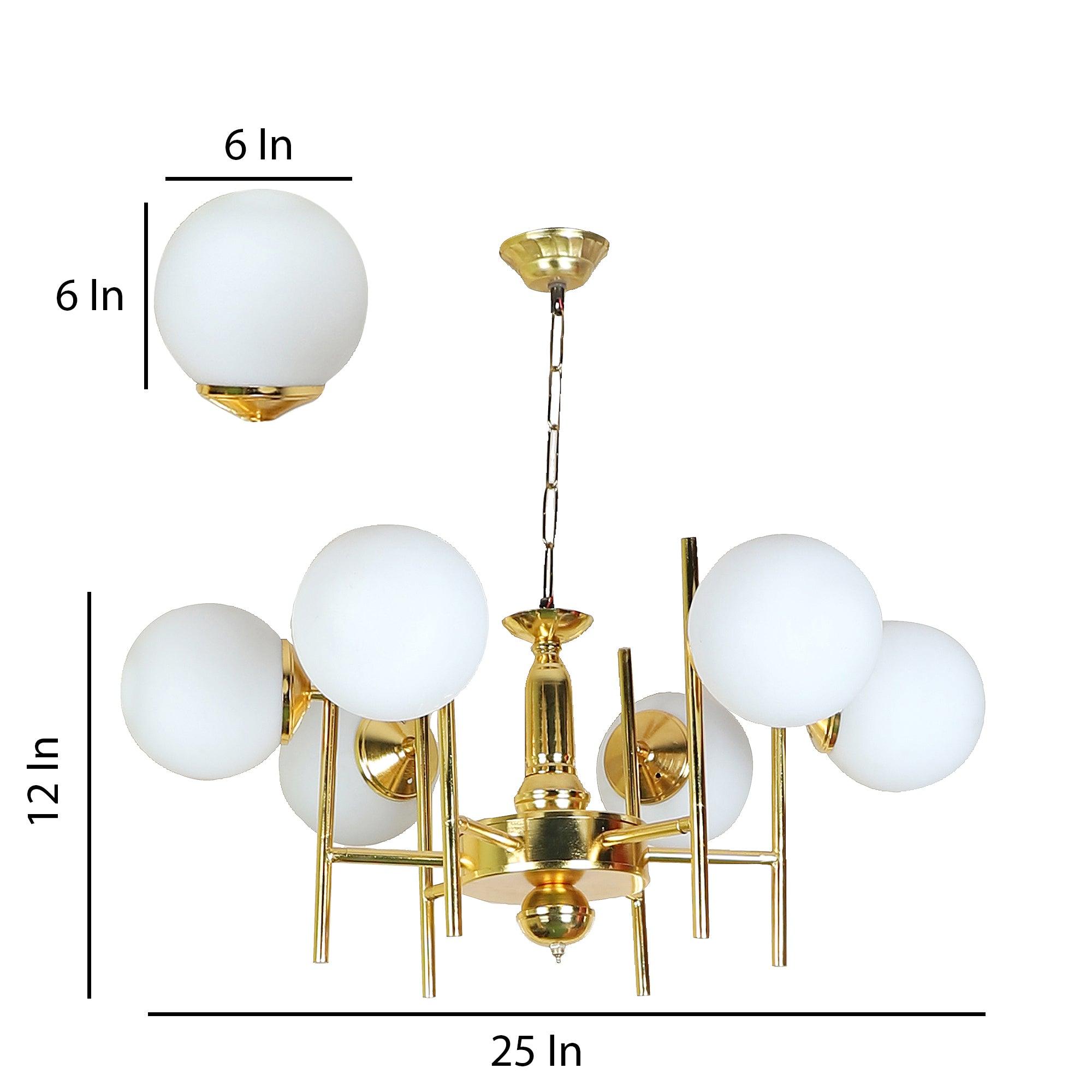 Stylish & classy Gold Iron Chandeliers Lights - WoodenTwist