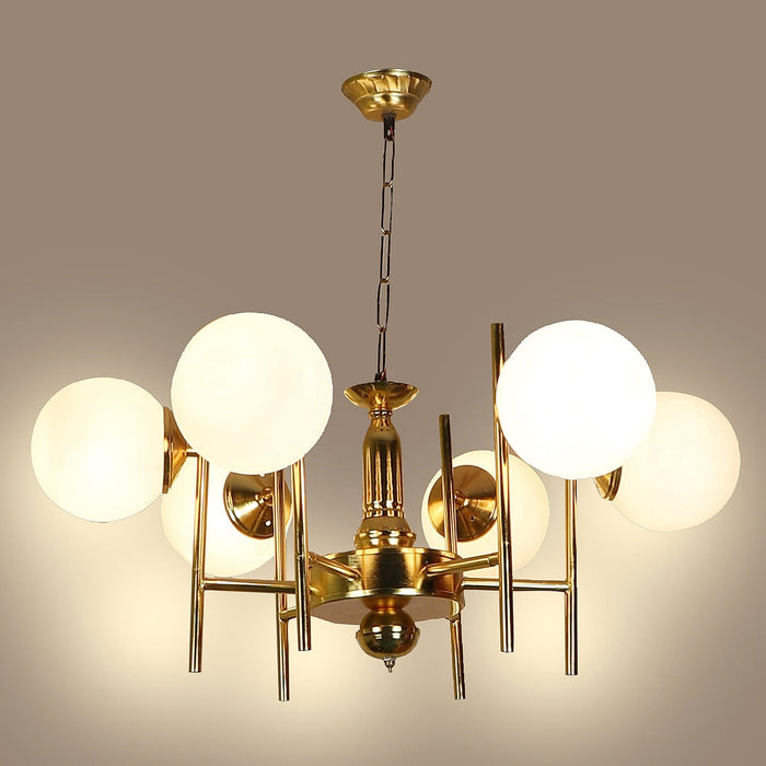 Stylish & classy Gold Iron Chandeliers Lights - WoodenTwist