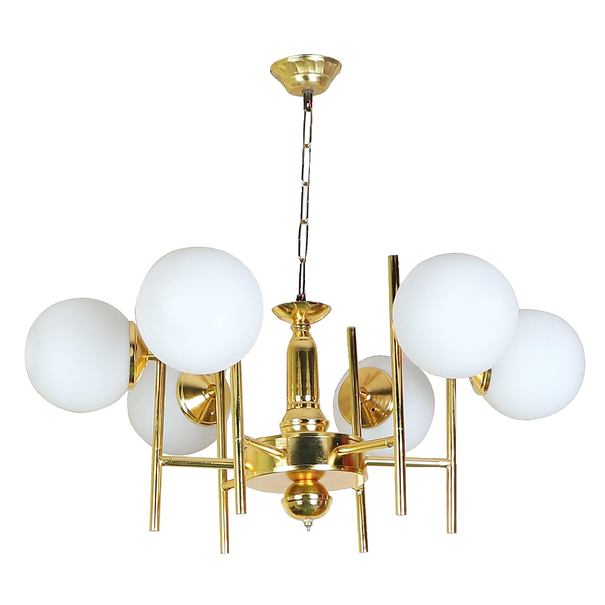 Stylish & classy Gold Iron Chandeliers Lights - WoodenTwist