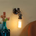 Classy & Stylish Brown Iron Wall Light - WoodenTwist