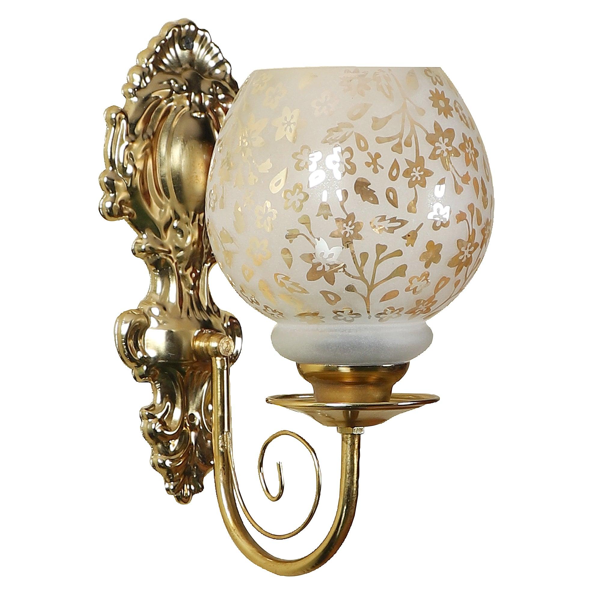 Classy & Stylish Gold Iron Wall Light - WoodenTwist