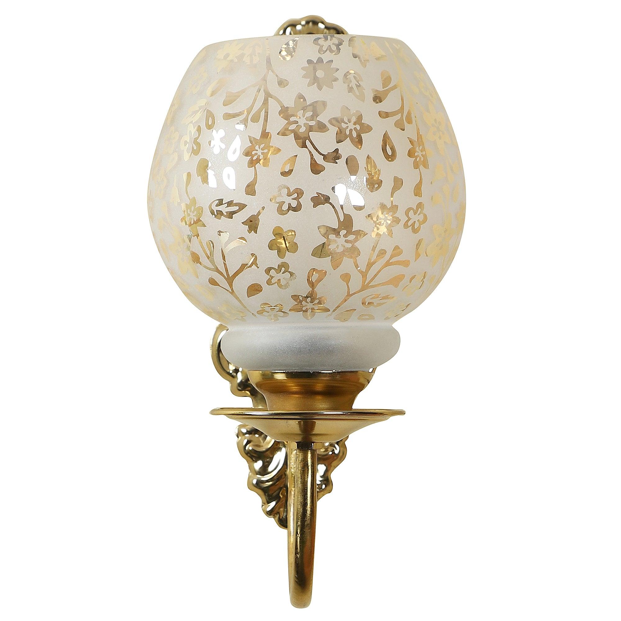 Classy & Stylish Gold Iron Wall Light - WoodenTwist