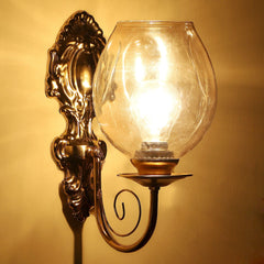 Classy & Stylish Gold Iron Wall Light - WoodenTwist