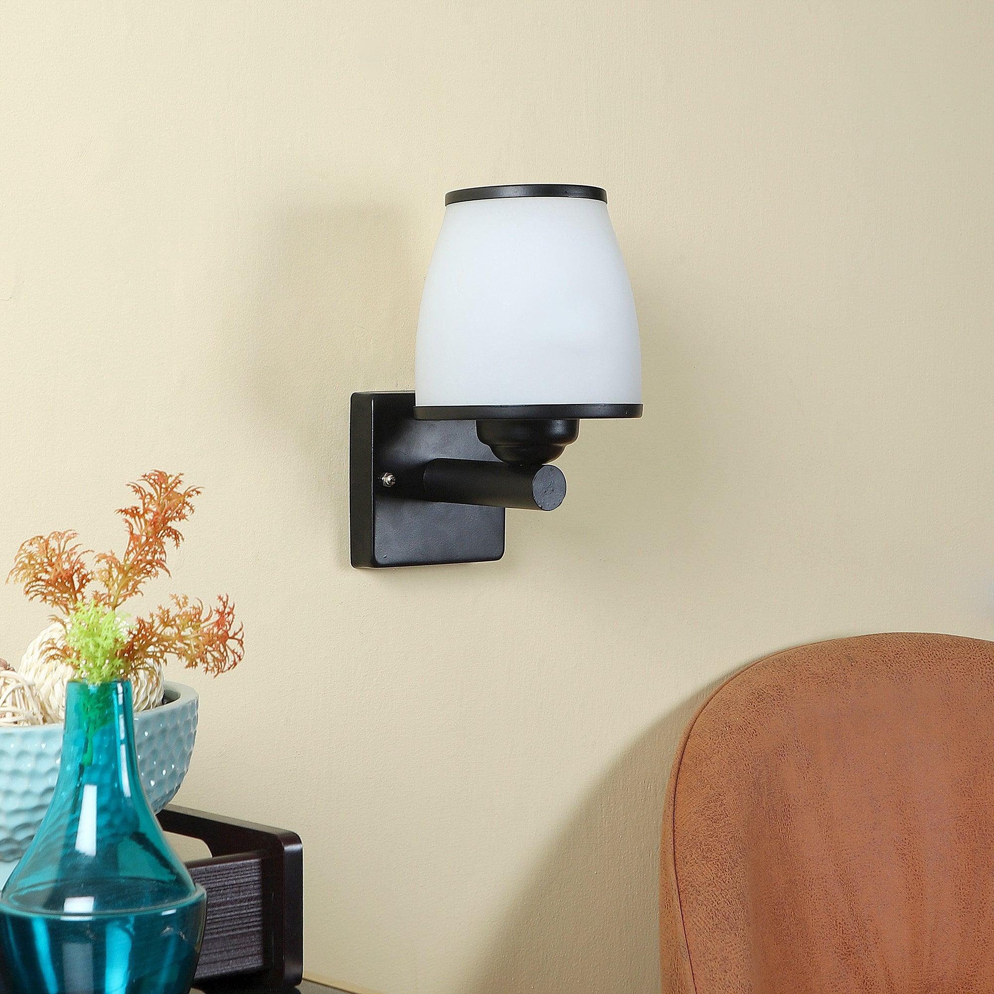 Black Iron Wall Light - WoodenTwist