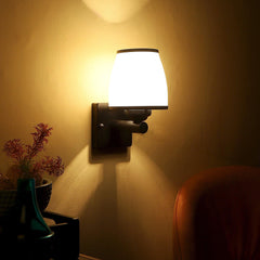 Black Iron Wall Light - WoodenTwist