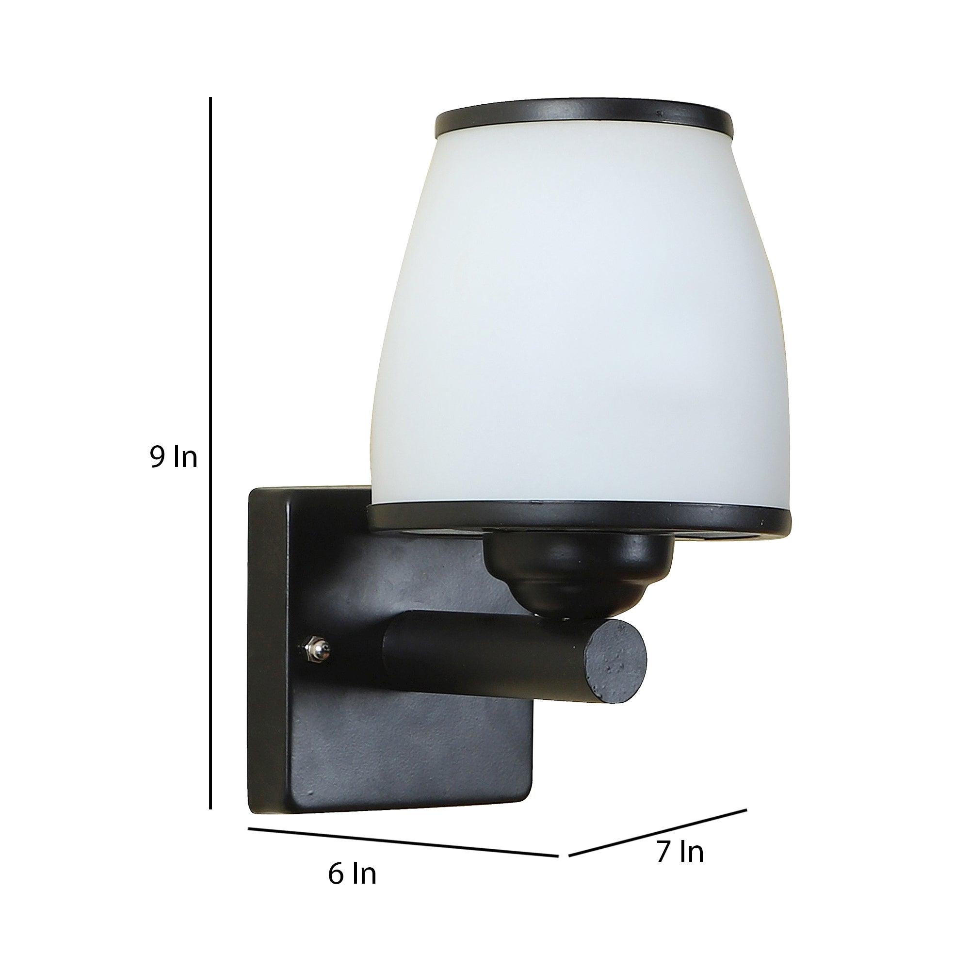 Black Iron Wall Light - WoodenTwist