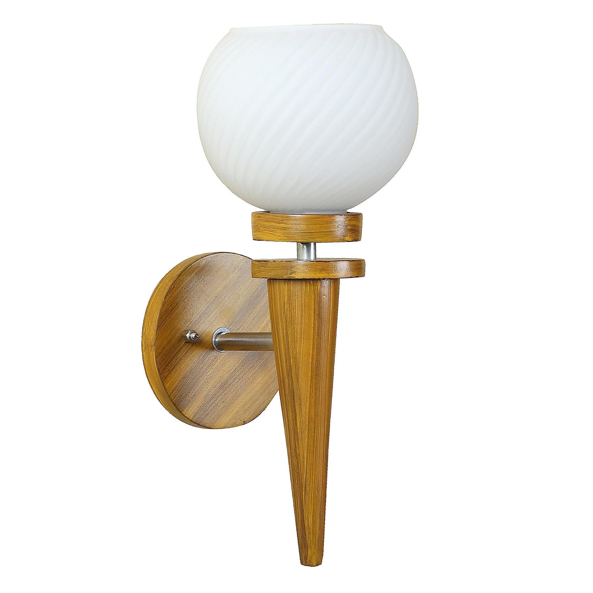 Brown Wood Wall Light By Eliante By Jainsons Lights - WoodenTwist