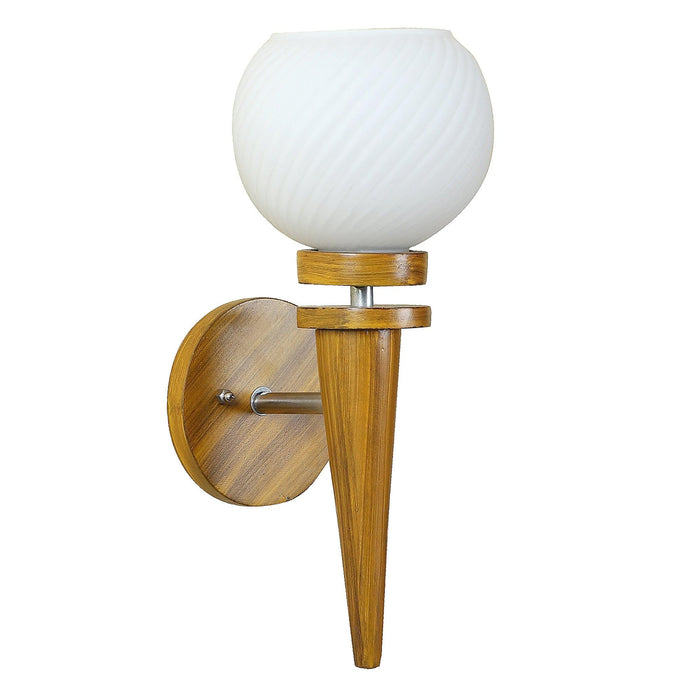 Brown Wood Wall Light By Eliante By Jainsons Lights - WoodenTwist