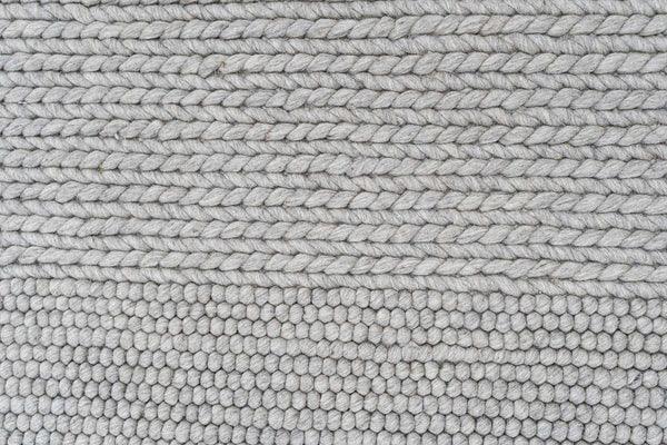 Pebble & Braid - Charcoal Runner for Bedroom/Living Area/Home with Anti Slip Backing - WoodenTwist