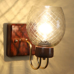 Brown Wood Wall Light - WoodenTwist