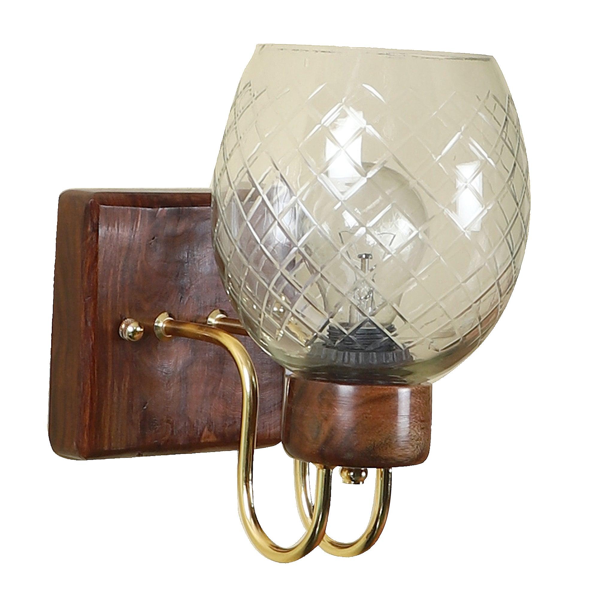 Brown Wood Wall Light - WoodenTwist