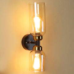 Stylish & Classy Black & Gold Iron Wall Light - WoodenTwist