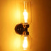 Stylish & Classy Black & Gold Iron Wall Light - WoodenTwist