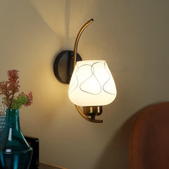 Stylish & Classy Black & Gold Iron Wall Light - WoodenTwist