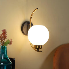 Stylish & Classy Black & Gold Iron Wall Light - WoodenTwist