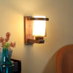 Stylish & Classy Brown Wood Wall Light - WoodenTwist