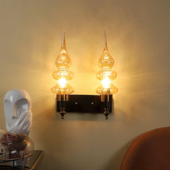 Stylish & Classy Black & Gold Iron Wall Light - WoodenTwist