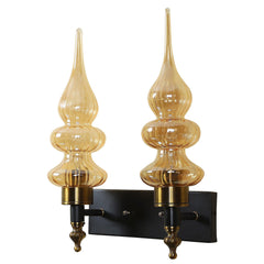 Stylish & Classy Black & Gold Iron Wall Light - WoodenTwist