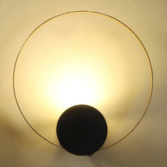 Stylish & Classy Black & Gold Iron Wall Light - WoodenTwist