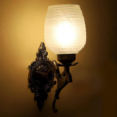 Antique Gold Aluminium Wall Light - WoodenTwist