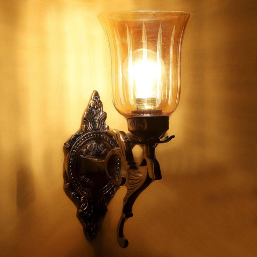 Antique Gold Aluminium Wall Light - WoodenTwist