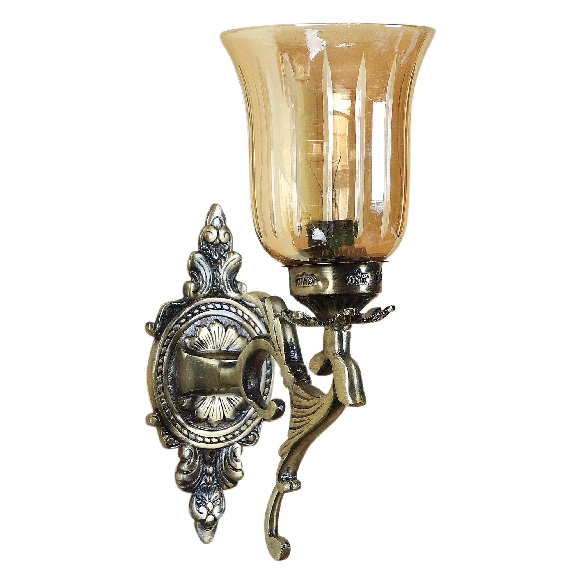 Antique Gold Aluminium Wall Light - WoodenTwist