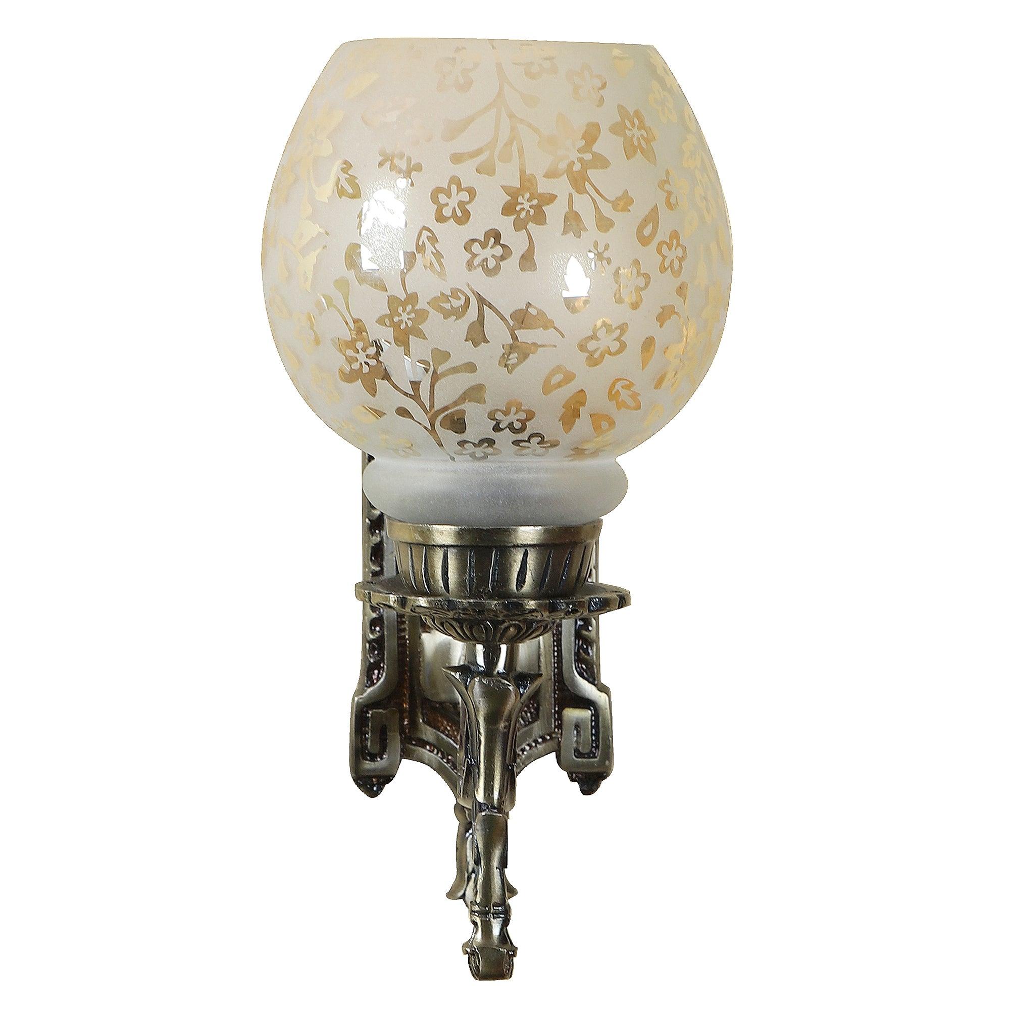 Antique Gold Aluminium Wall Light - WoodenTwist