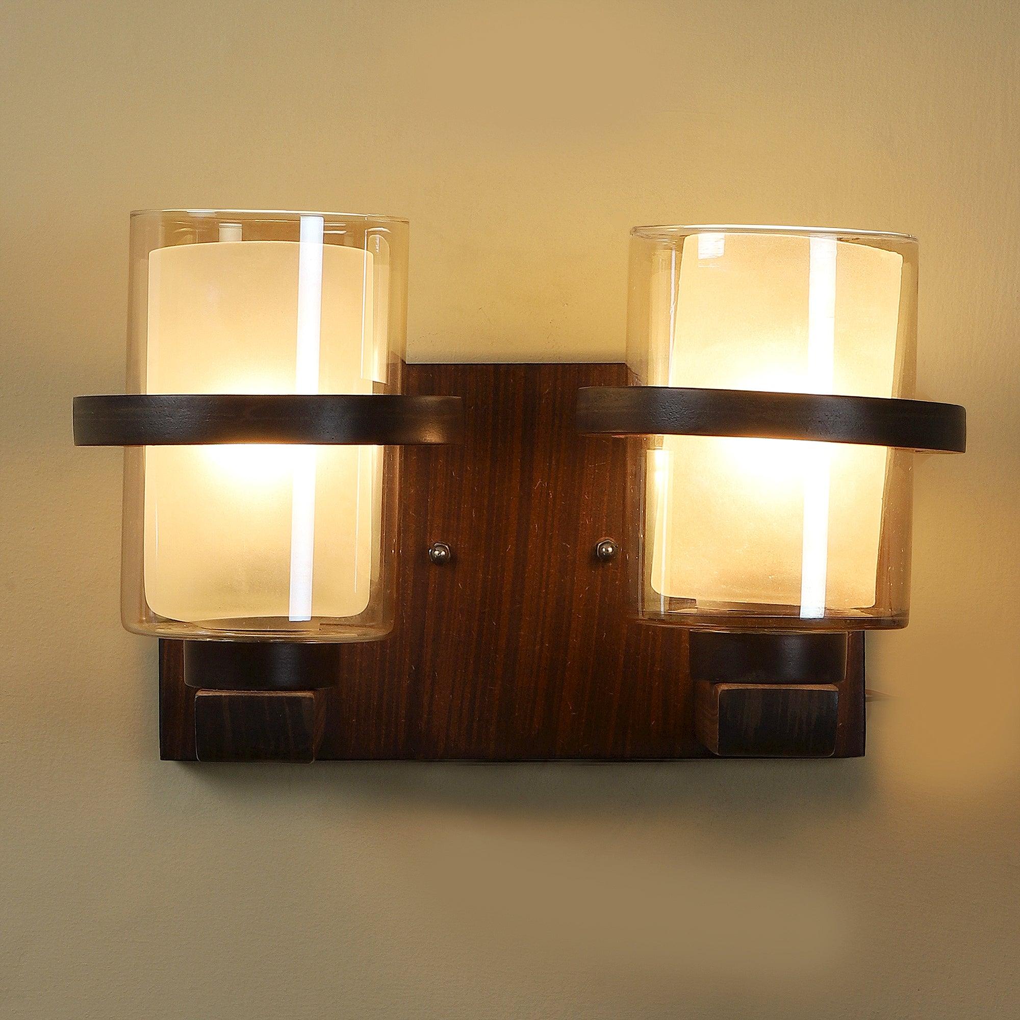 Brown Wood Wall Light - WoodenTwist