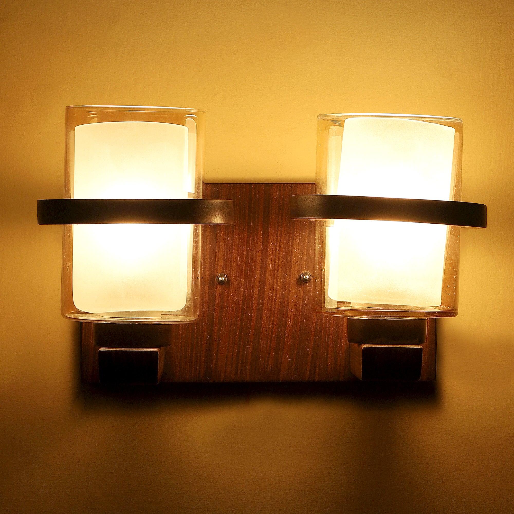 Brown Wood Wall Light - WoodenTwist