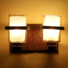 Brown Wood Wall Light - WoodenTwist