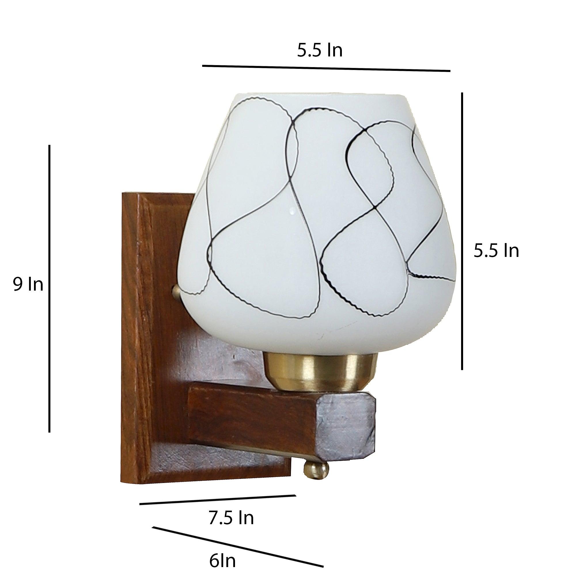 Brown Wood Wall Light - WoodenTwist