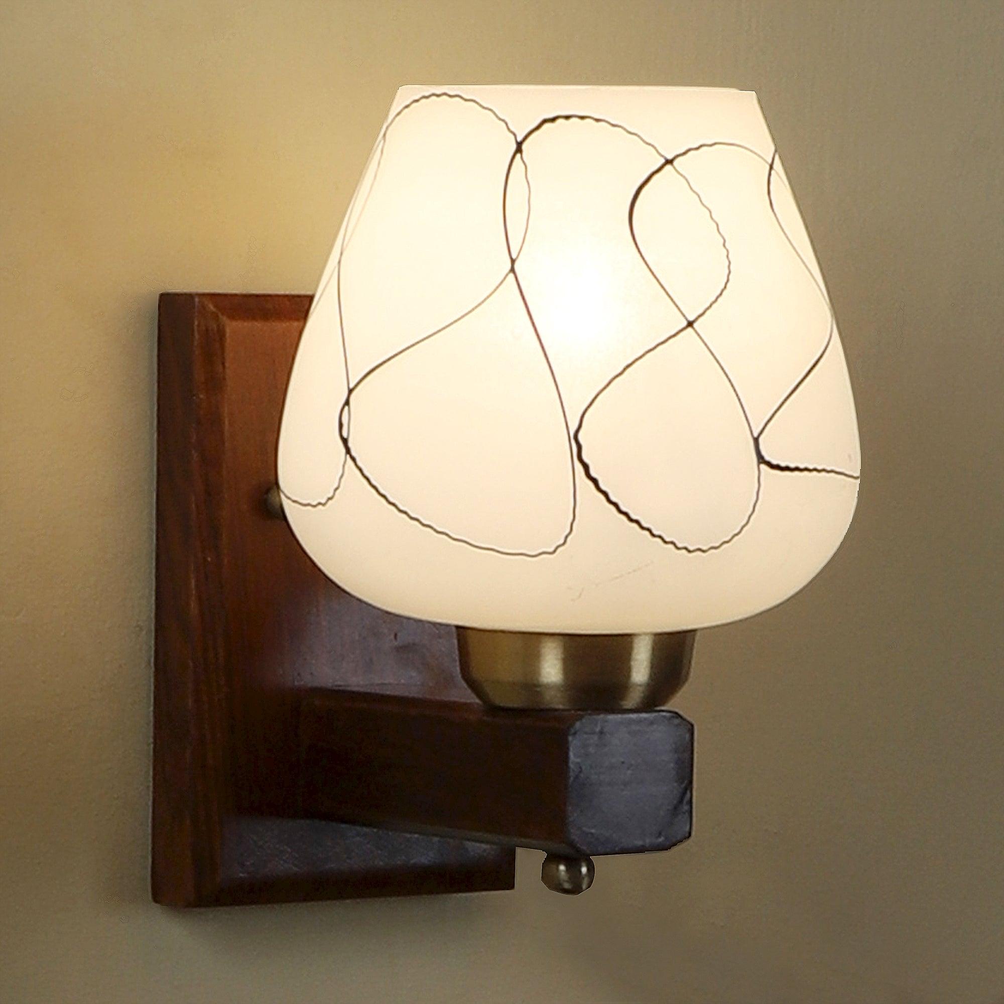 Brown Wood Wall Light - WoodenTwist