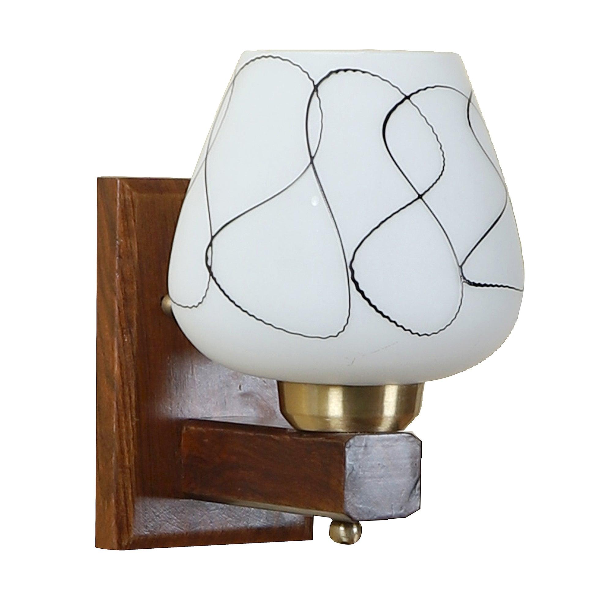 Brown Wood Wall Light - WoodenTwist