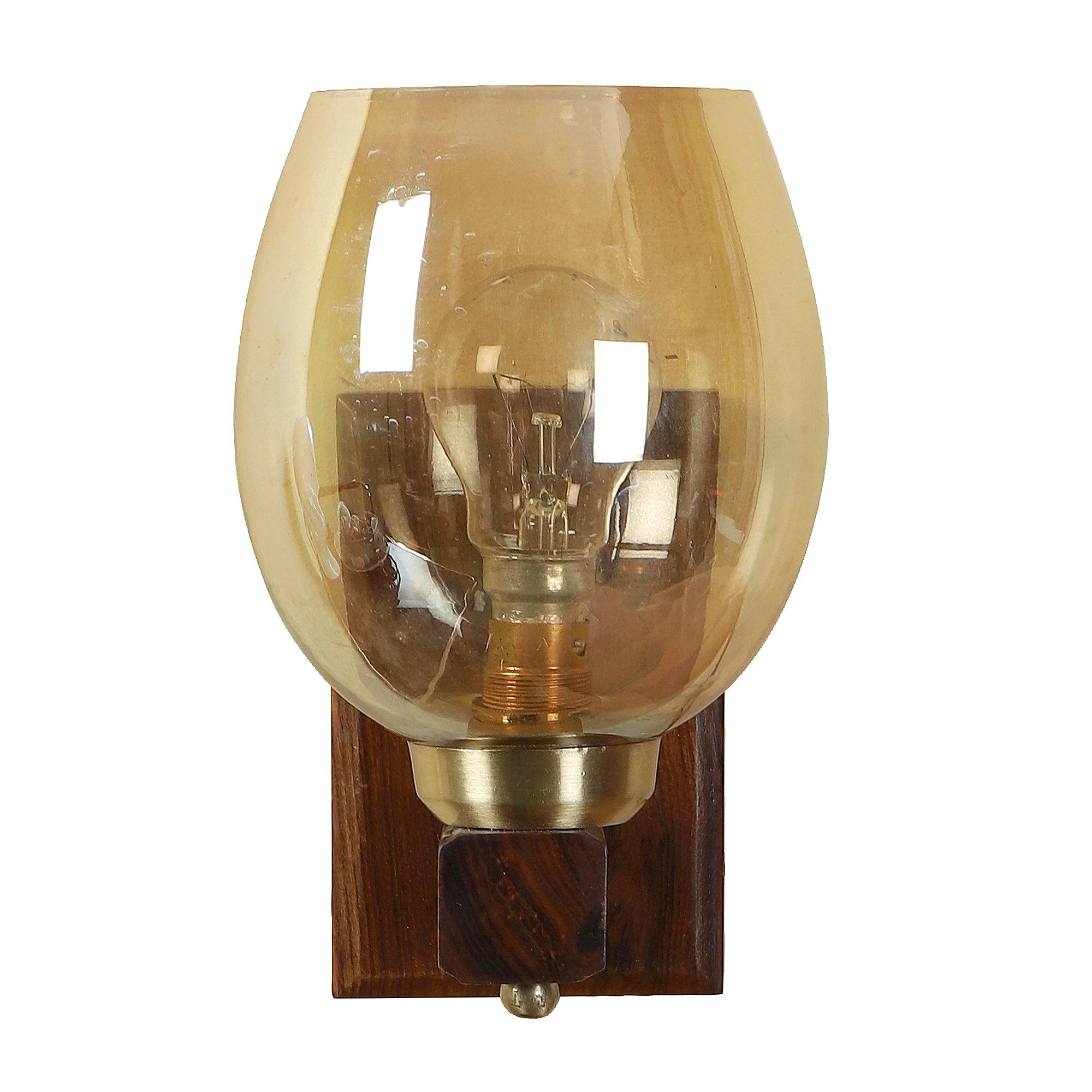 Brown Wood Wall Light - WoodenTwist