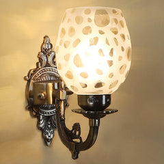 Antique Brass Alluminium Wall Light - WoodenTwist