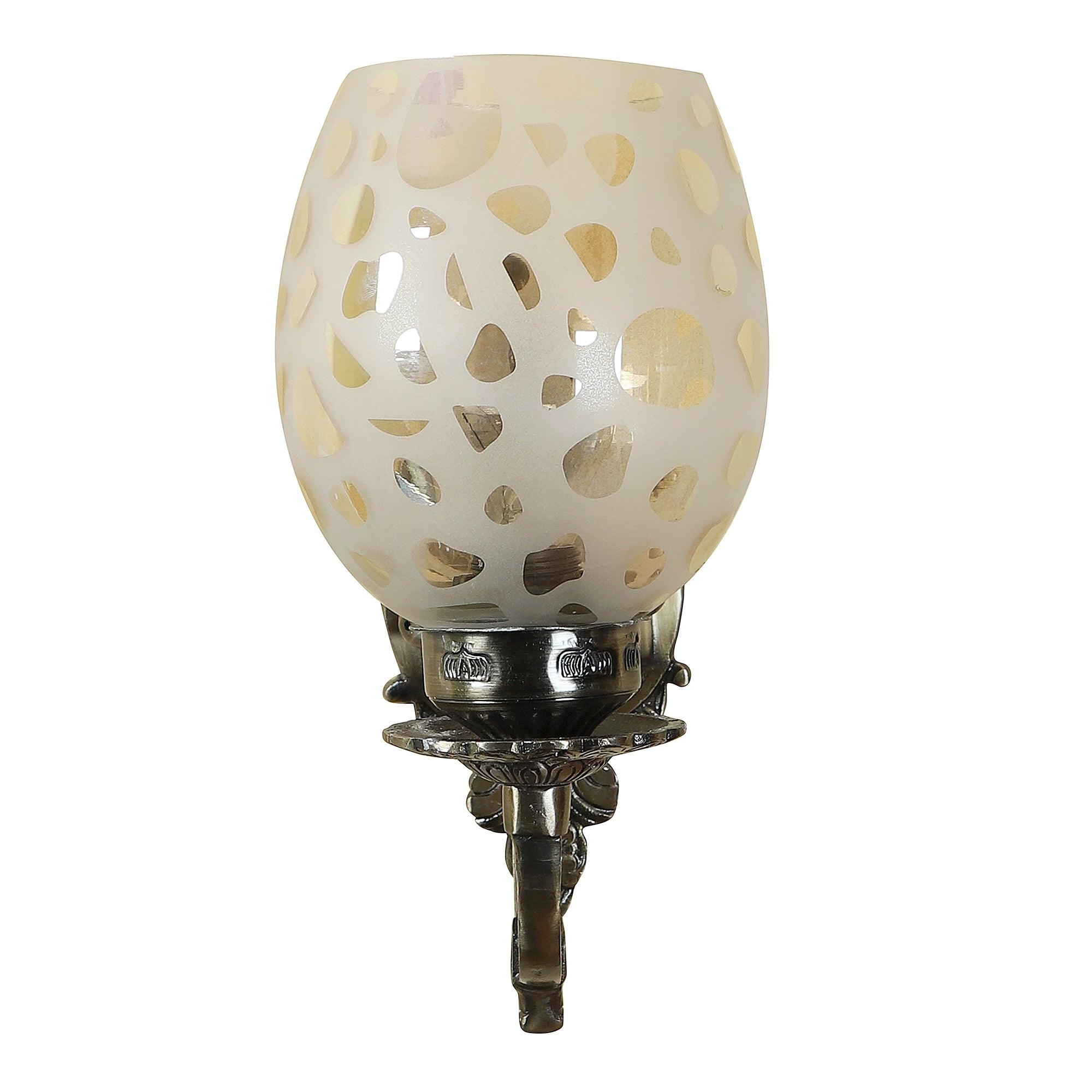 Antique Brass Alluminium Wall Light - WoodenTwist