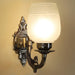 Antique Brass Alluminium Wall Light - WoodenTwist